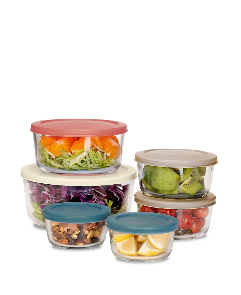 Art & Cook 12-Piece Glass Food Storage Container Set