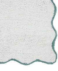 Vcny Home Scallop Cotton Bath Rug, 21" x 34"
