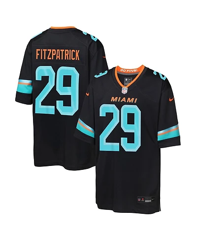 Nike Big Boys and Girls Minkah Fitzpatrick Pitch Blue Miami Dolphins 2025 Rivalries Collection Game Jersey
