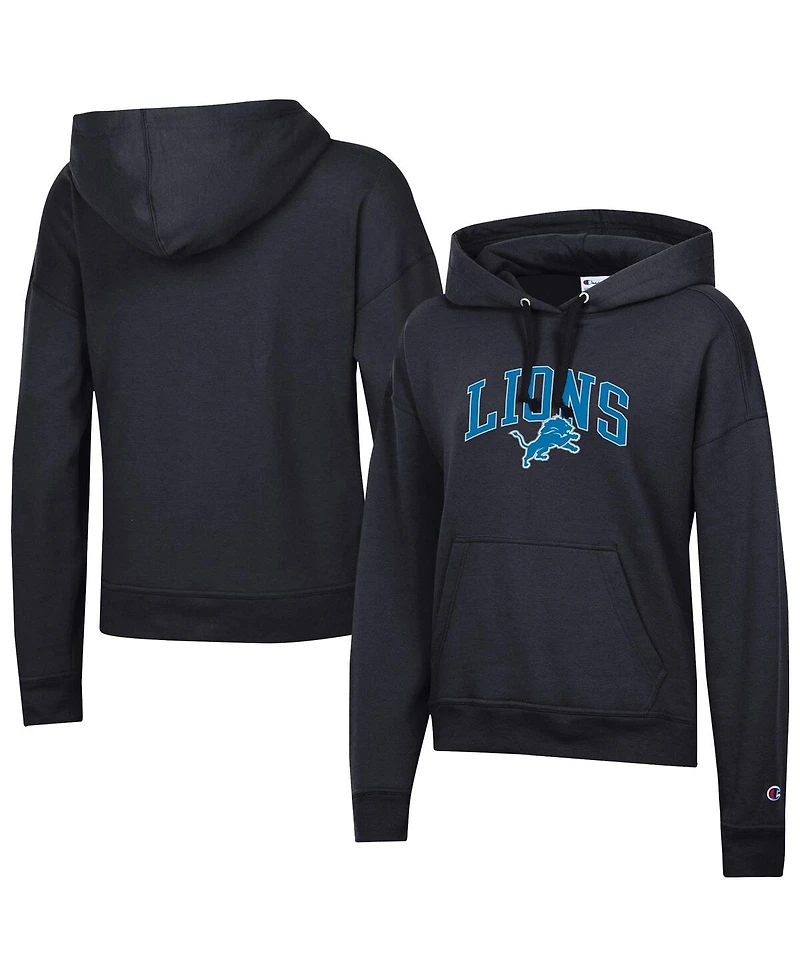 Champion Women's Black Detroit Lions Powerblend Hoodie
