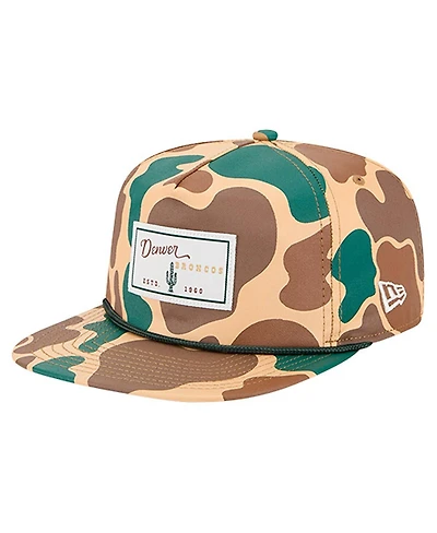 New Era Men's Camo Denver Broncos Duck Rope 19TWENTY Adjustable Hat