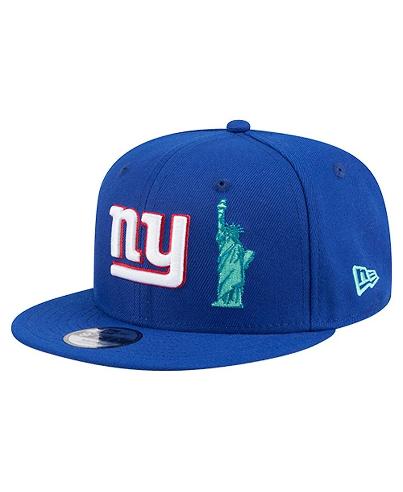 New Era Big Boys and Girls Royal New York Giants Liberty 9FIFTY Snapback Hat