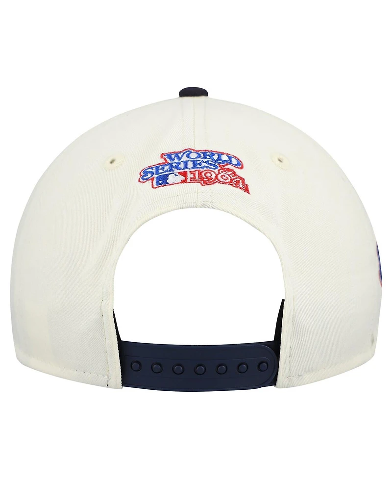 New Era Men's Cream/Navy Detroit Tigers World Series 9FORTY M-Crown Adjustable Hat