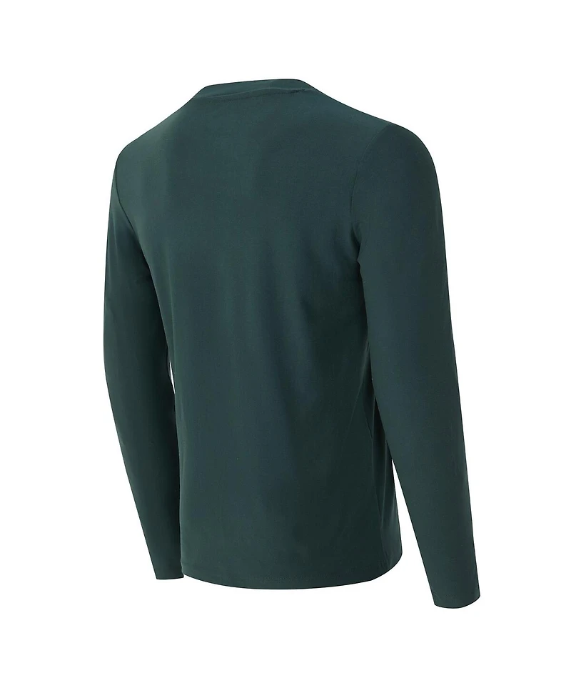 Concepts Sport Men's 2-Piece Green Bay Packers Chestnut Long Sleeve Top and Pants Set