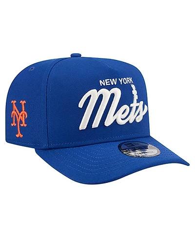 New Era Men's Royal New York Mets Local Play A-Frame 9FIFTY Snapback Hat