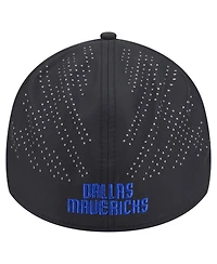 New Era Men's Black Dallas Mavericks Night 39THIRTY Flex Hat
