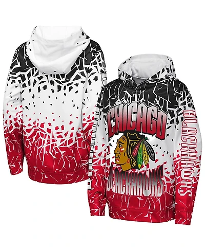 Outerstuff Big Boys and Girls Black Chicago Blackhawks Frozen Frenzy Hoodie