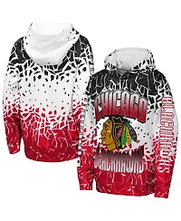 Outerstuff Big Boys and Girls Black Chicago Blackhawks Frozen Frenzy Hoodie