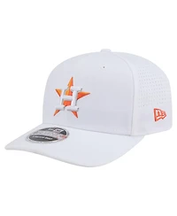 New Era Men's White Houston Astros Coolera 9SEVENTY Adjustable Hat