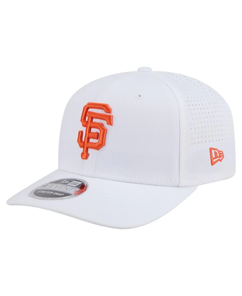 New Era Men's White San Francisco Giants Coolera 9SEVENTY Adjustable Hat
