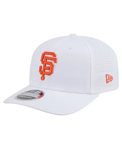 New Era Men's White San Francisco Giants Coolera 9SEVENTY Adjustable Hat