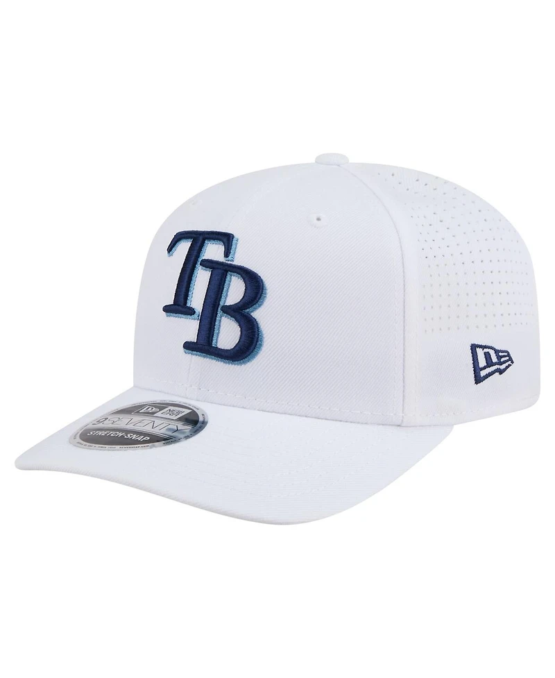 New Era Men's White Tampa Bay Rays Coolera 9SEVENTY Adjustable Hat