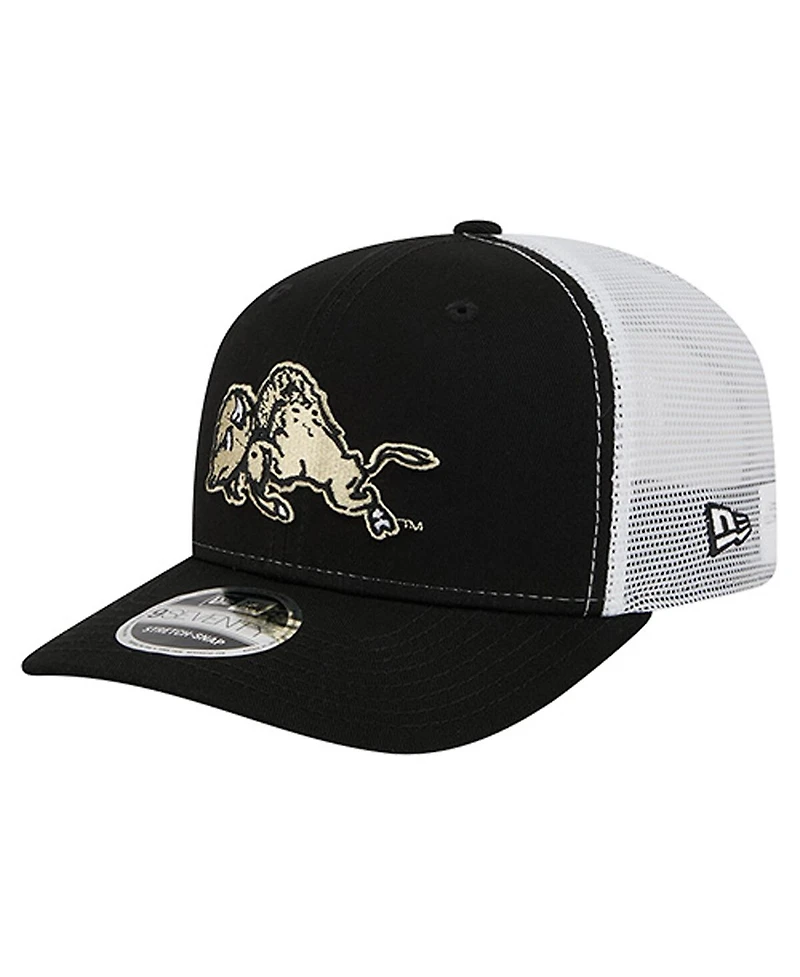 New Era Men's Black Colorado Buffaloes Team 9SEVENTY Coolera Trucker Adjustable Hat