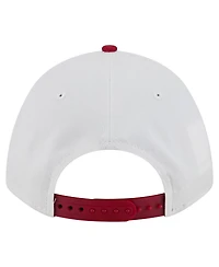 New Era Men's White/Garnet South Carolina Gamecocks Arch Two-Tone Rope 9FORTY A-Frame M-Crown Adjustable Hat