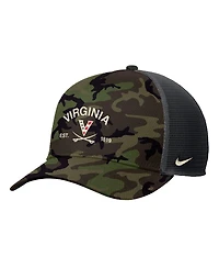 Nike Men's Camo Virginia Cavaliers 2025 Military Appreciation Rise Adjustable Trucker Hat