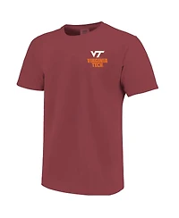 Image One Men's Maroon Virginia Tech Hokies Comfort Colors Thick Lined Landscape T-Shirt