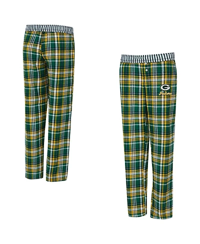 Concepts Sport Women's Green Bay Packers Laney Plaid Tri-Blend Pants