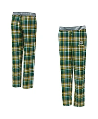 Concepts Sport Women's Green Bay Packers Laney Plaid Tri-Blend Pants