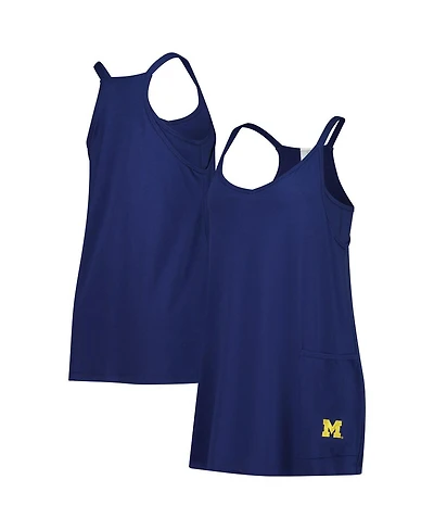ZooZatz Women's Navy Michigan Wolverines Active Pocketed Skort Dress