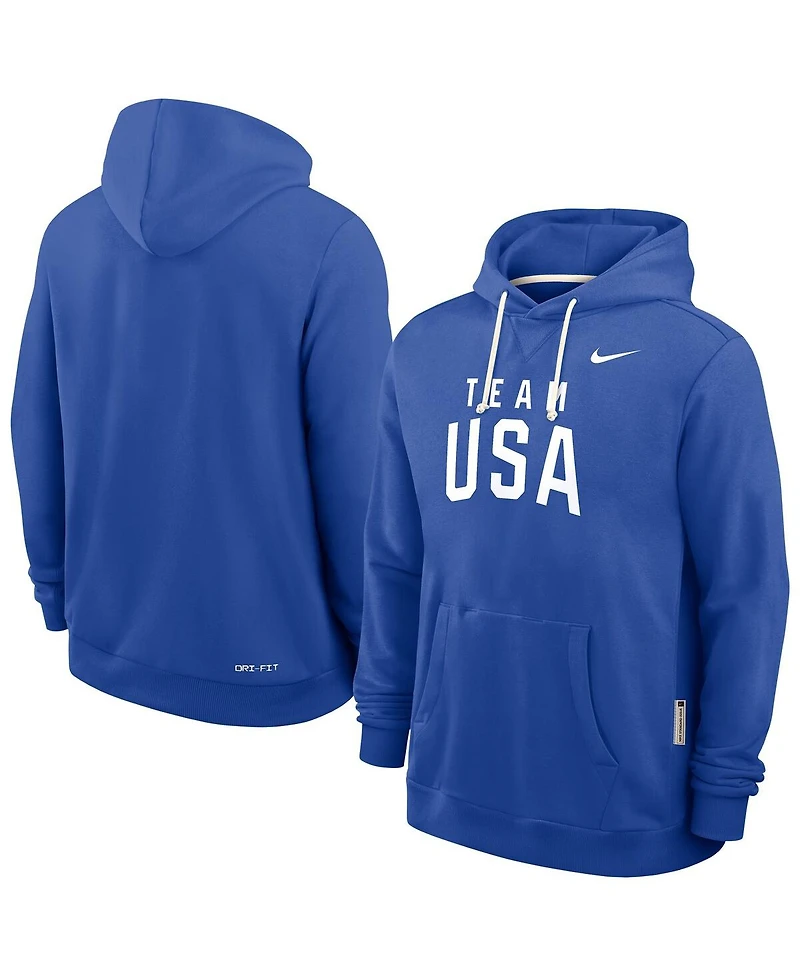 Nike Men's Royal Team Usa Standard Issue Dri-fit Hoodie