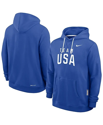 Nike Men's Royal Team Usa Standard Issue Dri-fit Hoodie