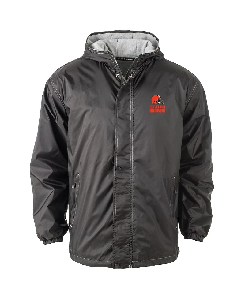 Dunbrooke Men's Black Cleveland Browns Logo Legacy Stadium Full-Zip Jacket