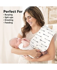 5pk Urban Baby Burp Cloths, Organic Burping Cloth for Babies, Rags Girls, Boys