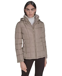Calvin Klein Women's Stand Collar Lined Puffer Jacket
