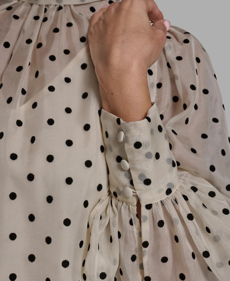 Bcbg Women's Organza Mock Neck Two-Piece Shift Dress