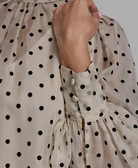 Bcbg Women's Organza Mock Neck Two-Piece Shift Dress