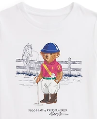 Polo Ralph Lauren Girls 2T-6X Bear Printed T-Shirt