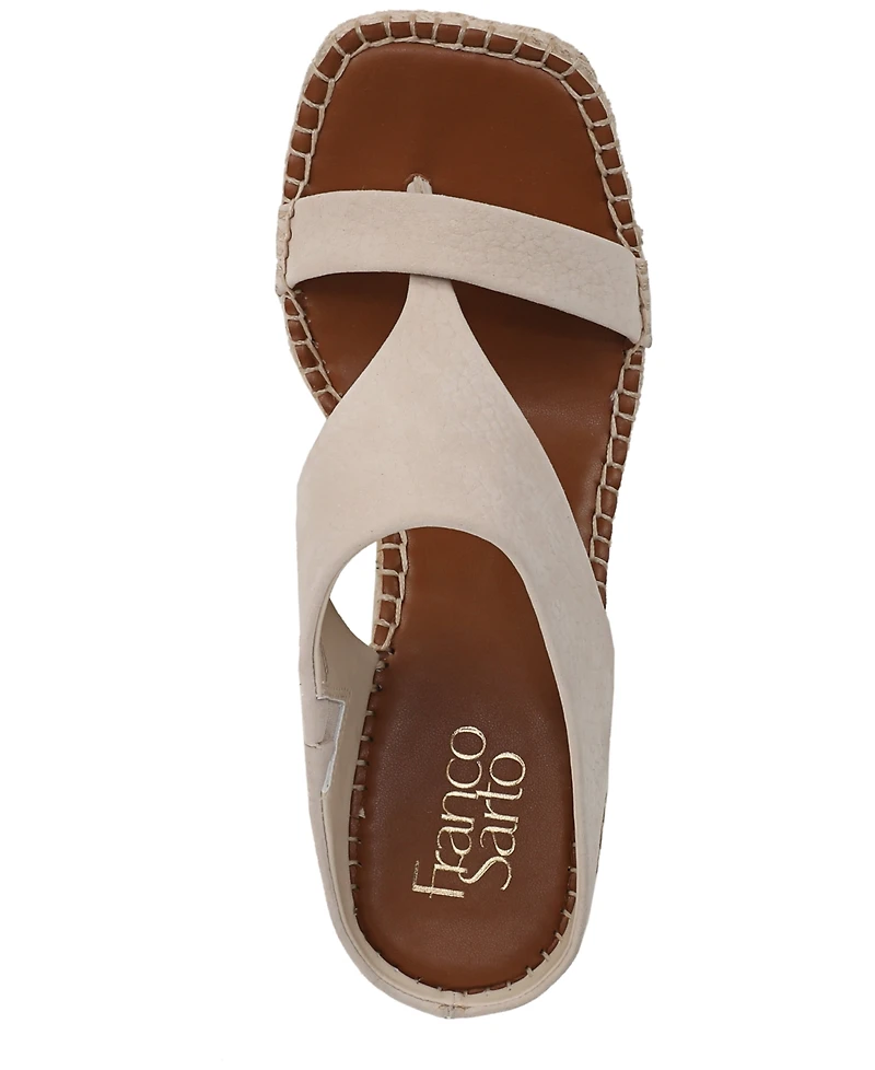Franco Sarto Women's Farren Square Toe Espadrille Sandals