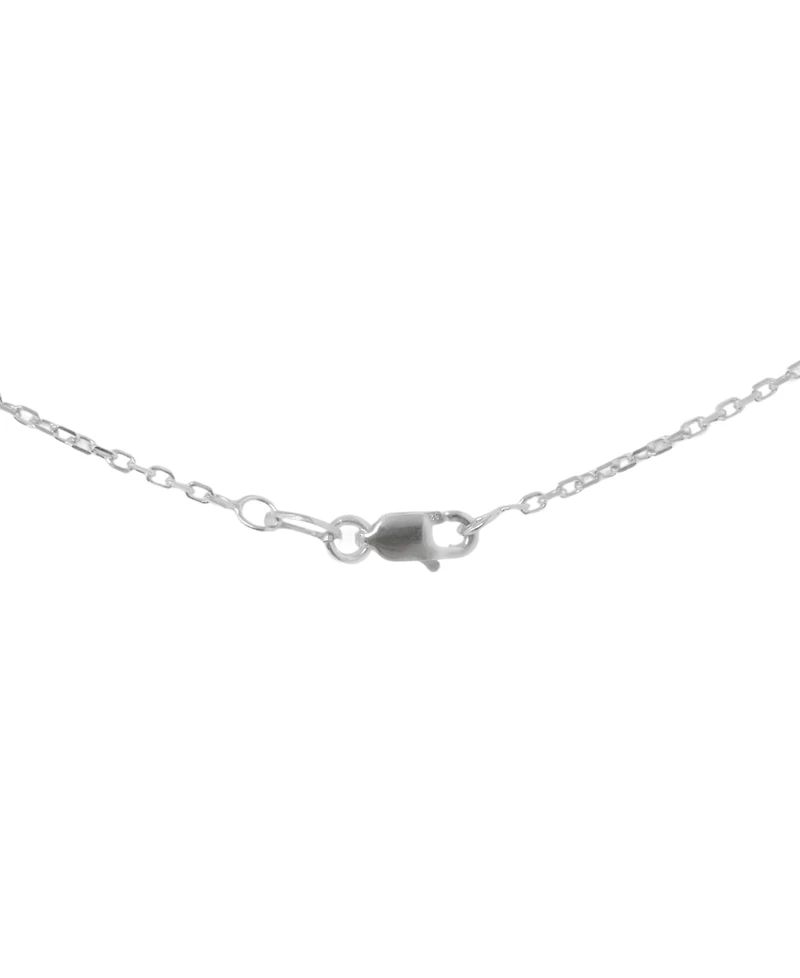 Macy's Tahitian Pearl (8mm) and Diamond (1/10 ct. t.w.) Pendant Necklace in Sterling Silver