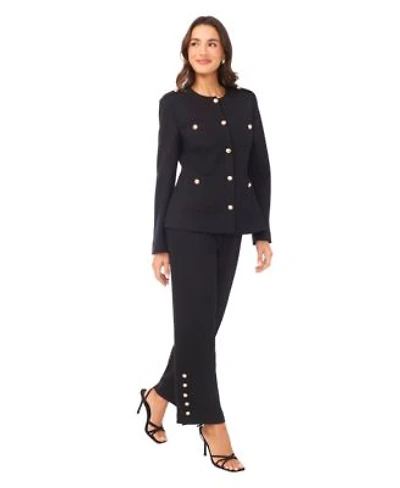 Cece Womens Long Sleeve Knit Blazer Tailored Pants