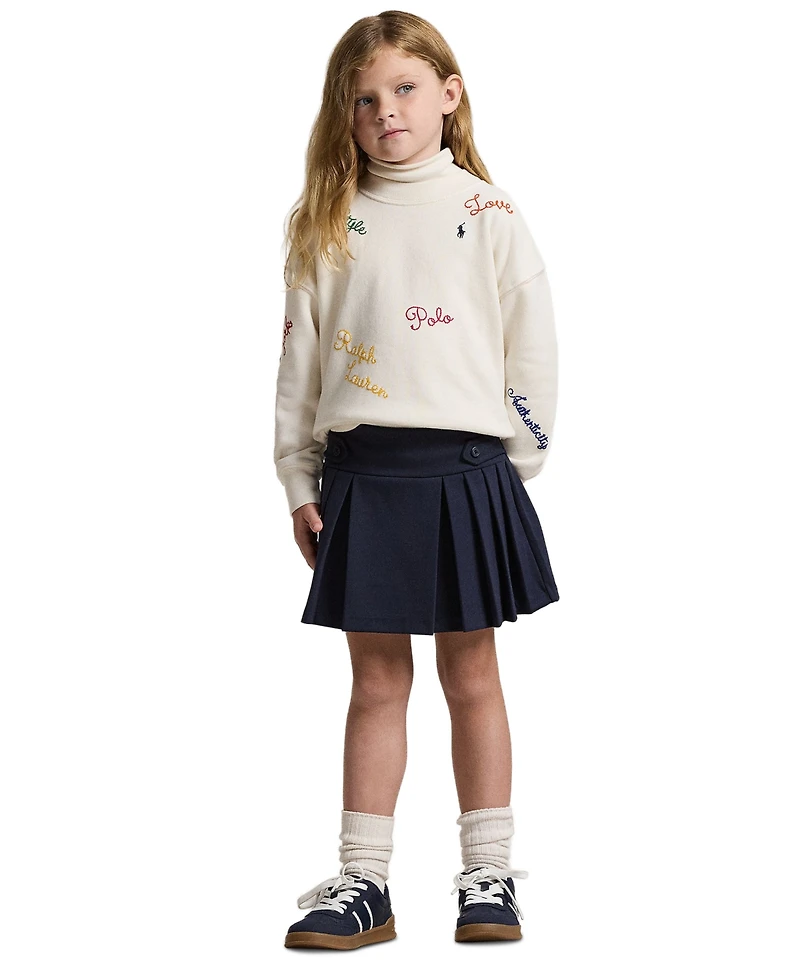 Polo Ralph Lauren Toddler & Little Girls Pleated Ponte Skort
