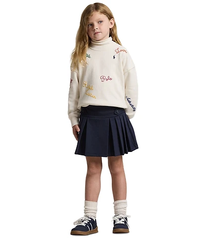 Polo Ralph Lauren Toddler & Little Girls Pleated Ponte Skort