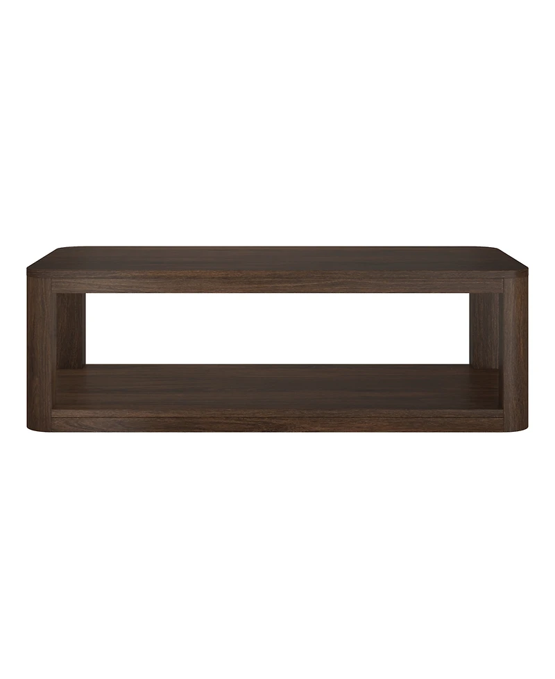 Hudson & Canal Stellan 47" Wood Wide Rectangular Coffee Table
