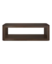 Hudson & Canal Stellan 47" Wood Wide Rectangular Coffee Table