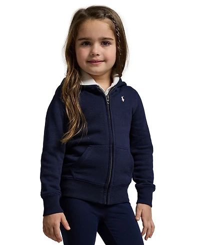 Toddler and Little Girls French Terry Full-Zip Hoodie