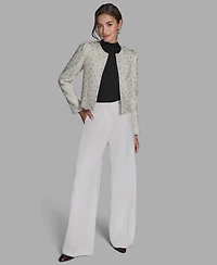 Bcbg Women's Open Front Sequin Jacket