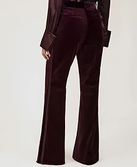 Reiss Women's Elia Cotton Velvet Tuxedo-Stripe Pants
