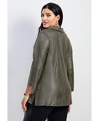 Avenue Women's Felicia Metallic Knit Top