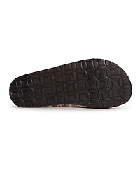 Muk Luks Mens Staughton Clog Slipper, Black, 12