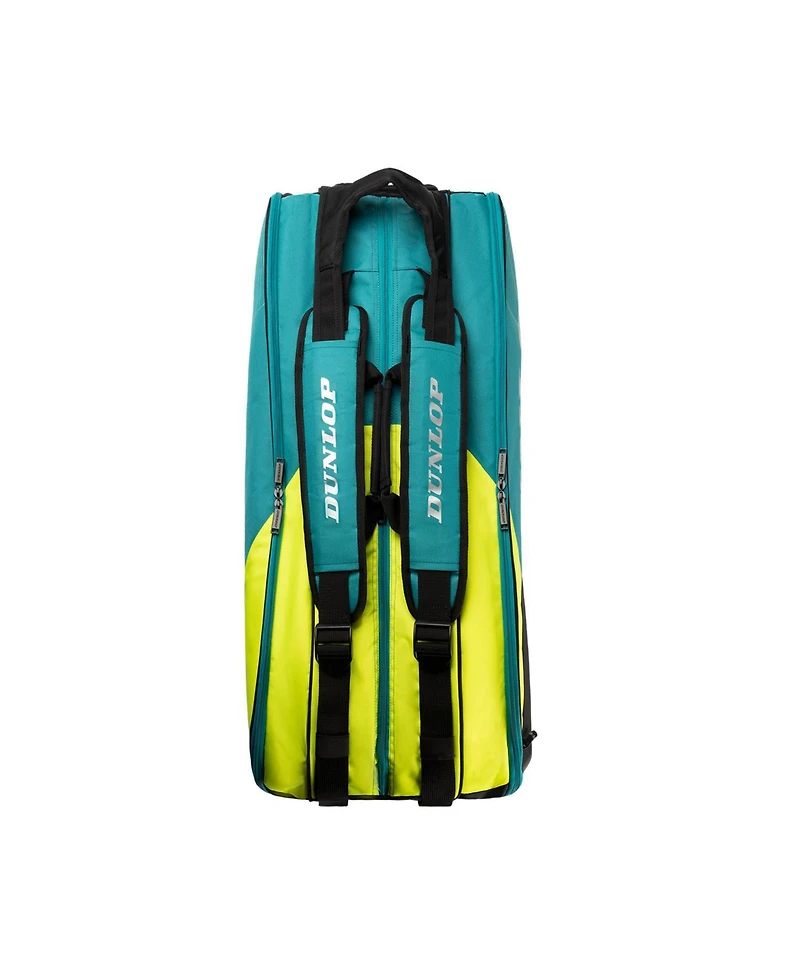 Dunlop Fx Performance Thermo 8-Racquet Tennis Bag - Blk/Yellow/Teal