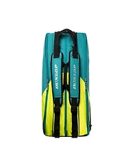 Dunlop Fx Performance Thermo 8-Racquet Tennis Bag - Blk/Yellow/Teal