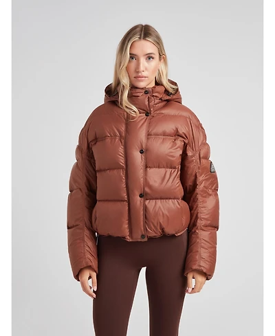 JACK1T Women's Cloud Boss Hooded Puffer Jacket