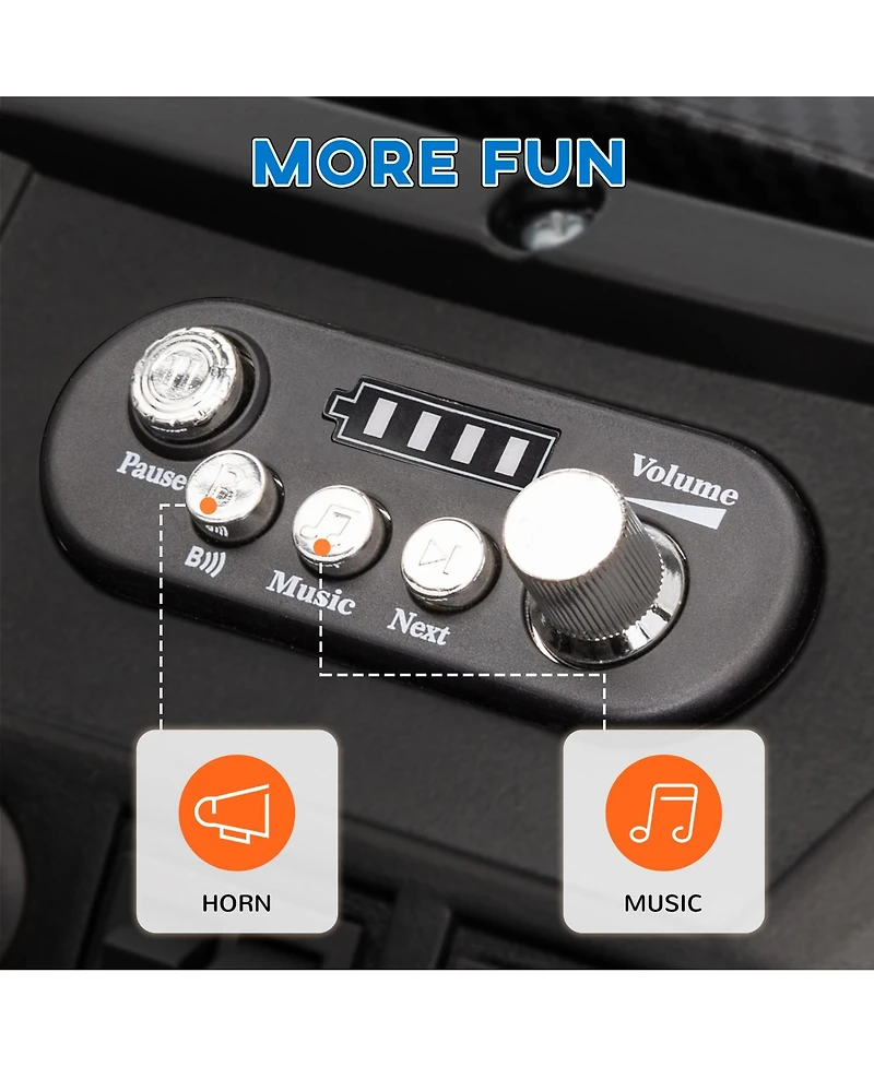 Qaba 2 Seater 24V Electric Car for Kids with Remote Control,