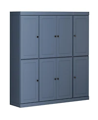 Palace Imports 100% Solid Wood 65" Pantry Cabinet with Shaker Doors, 2-Drawers & Adjustable Shelves