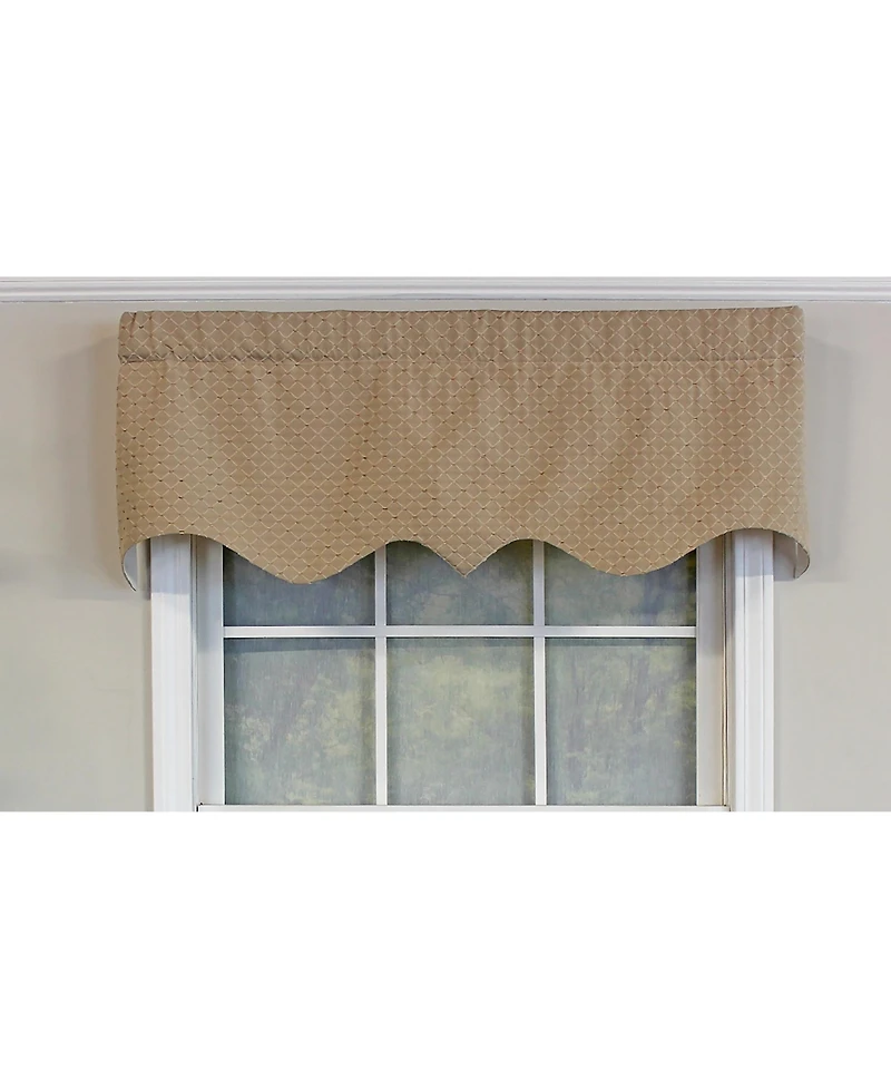 Rlf Home Passat Regal Valance Gold. 3" Rod Pocket 50"W x 17"L