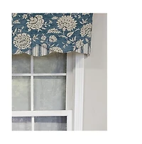 Rlf Home Luxurious Modern Design Classic Basanti Petticoat Style Window Valance 50" x 15" Pine